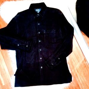Authentic Polo Ralph Lauren 100% Suede Men's Shirt